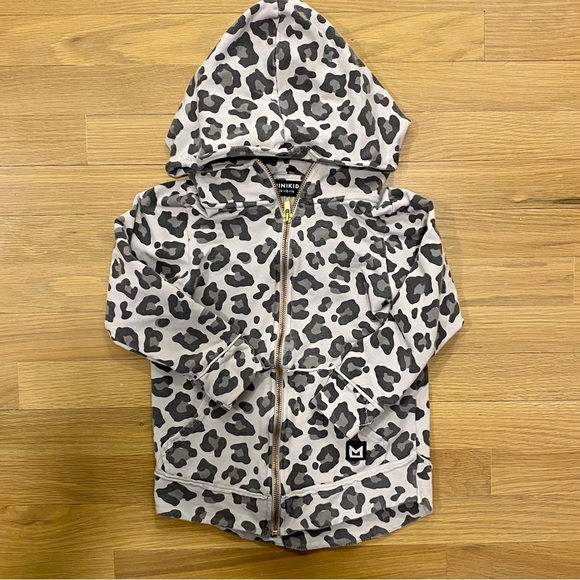 Minikid Leopard Zip Sweatshirt - Picture 1 of 1